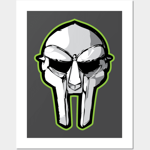 MF DOOM - The Mask Wall Art by friskblomster